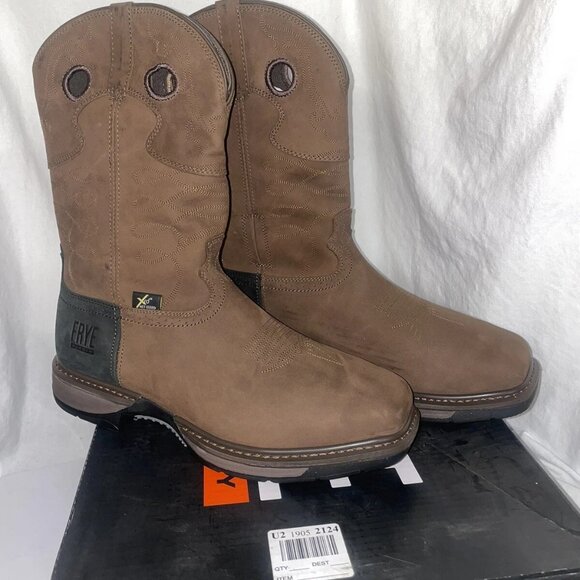 Frye Supply Safety‑Crafted 10″ Western Work Boot with Internal Met GuardSteel